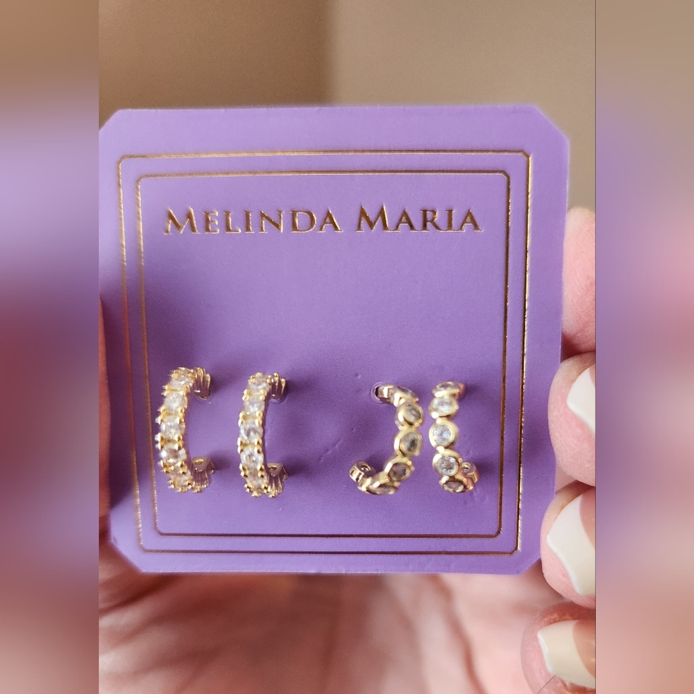 Melinda Maria Gold Earrings Set